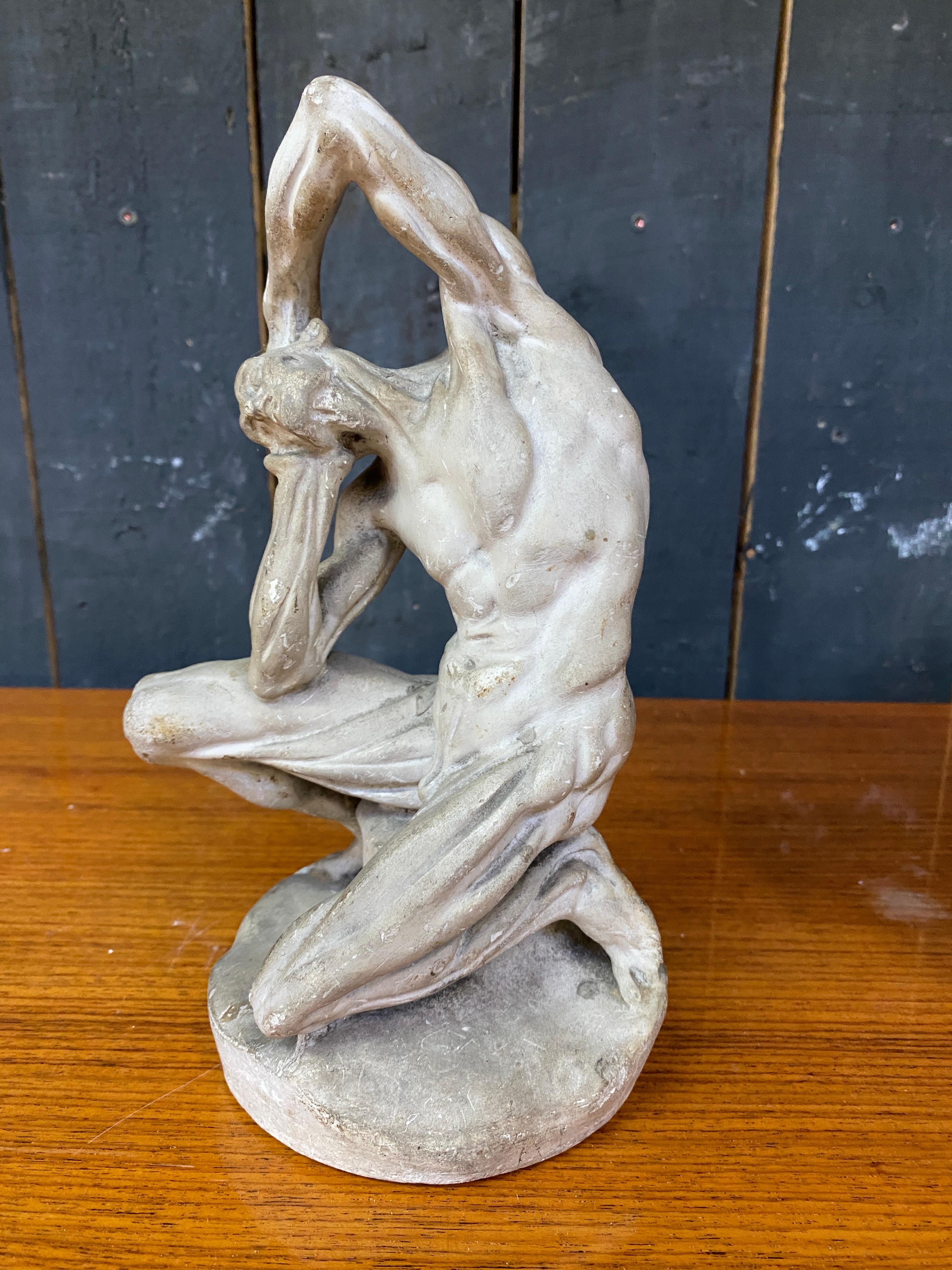 Plaster Skinned Anatomical Figure, circa 1900s, Ellegible Signature For Sale 2