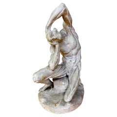 Figura anatómica con piel de escayola, hacia 1900, Firma ilegible