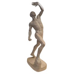 Figura anatómica con piel de escayola, hacia 1900, Firma ilegible