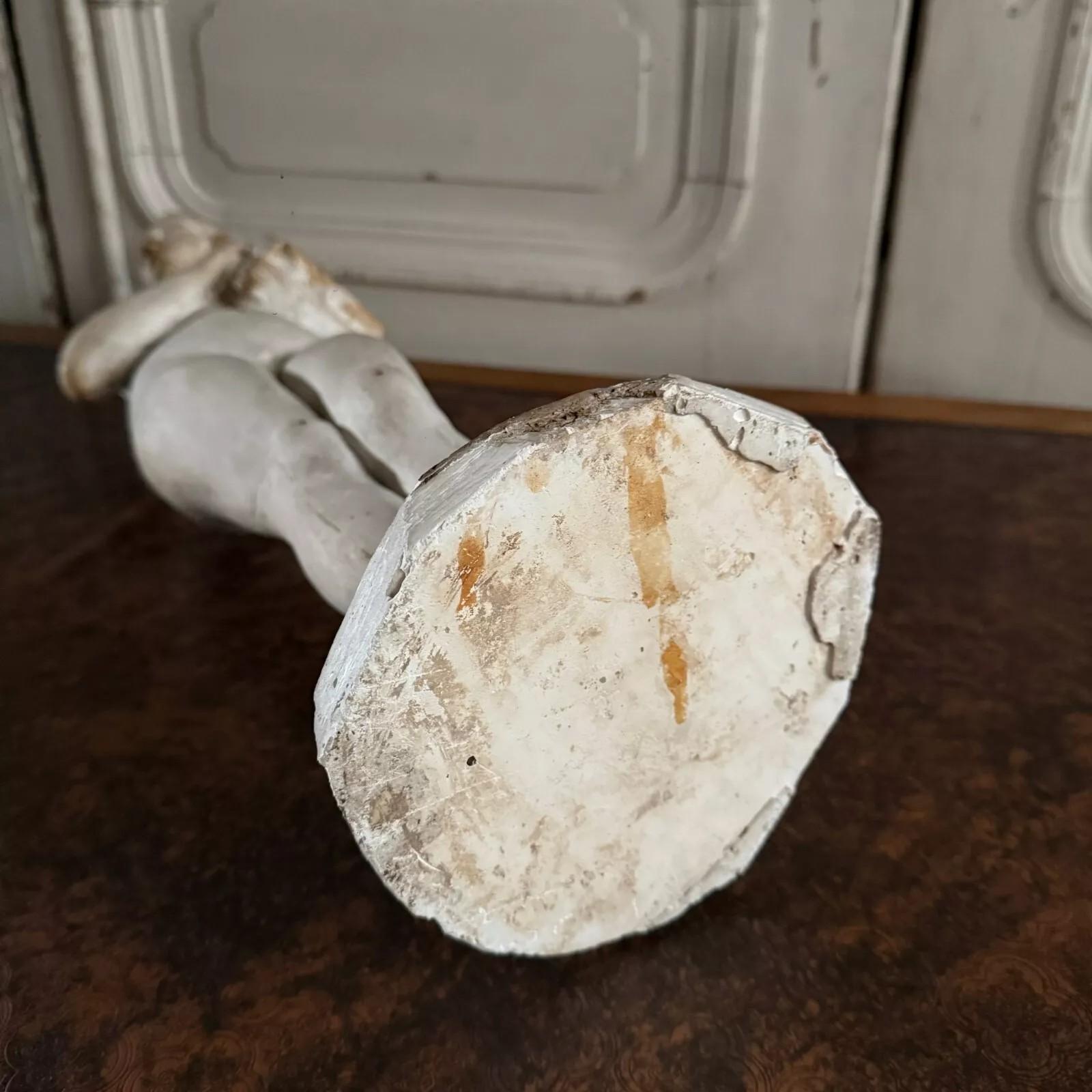 Statua in gesso da studio di Charles Charles Filleul, soggetto femminile con scatola, 20° secolo in vendita 6