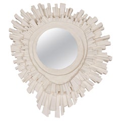 Plaster Sunburst Mirror