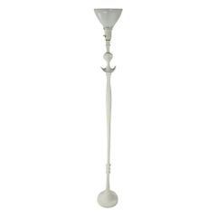 Plaster Tete De Femme Floor Lamp by Sirmos after Giacometti