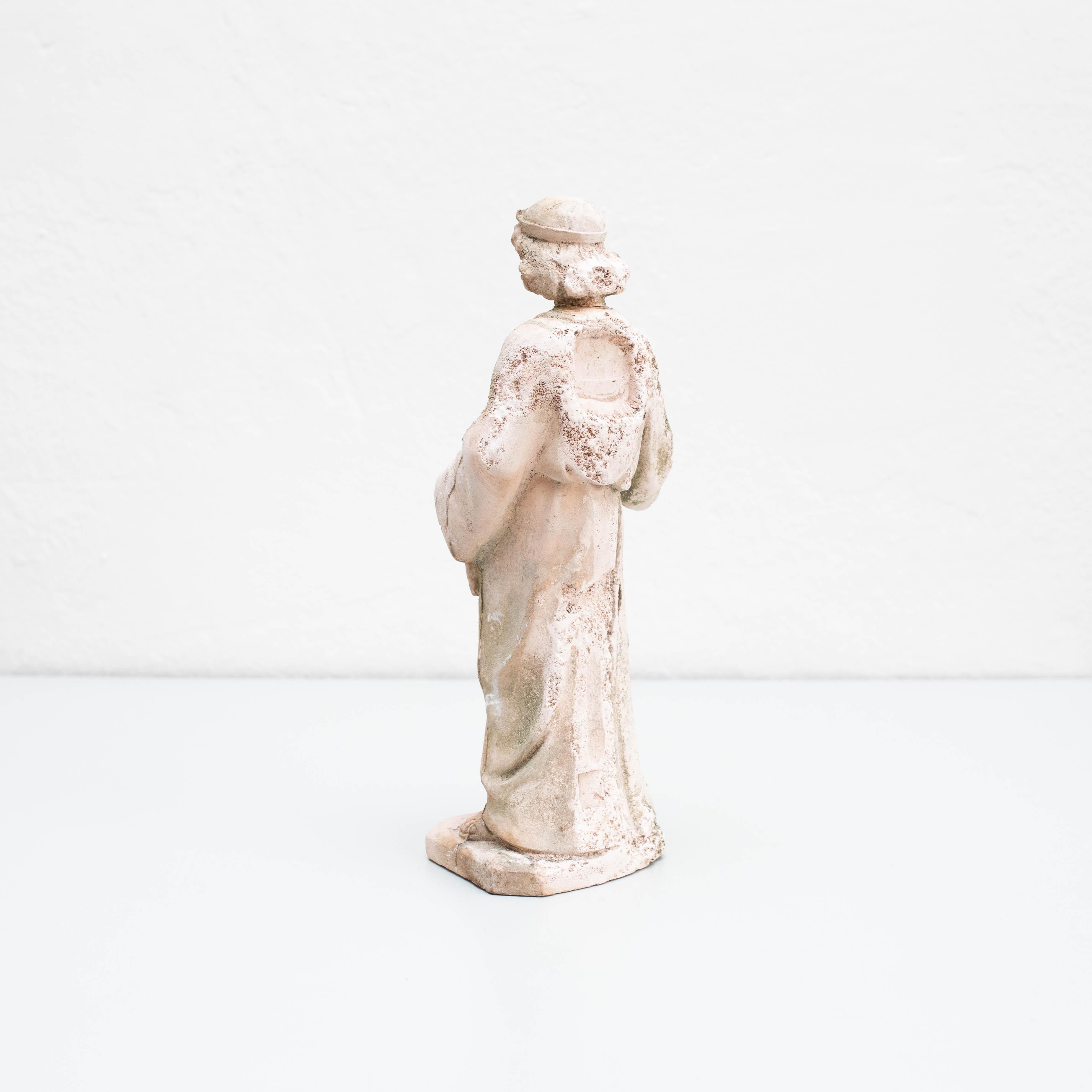 Plaster Traditional Figure, circa 1930 In Good Condition For Sale In Barcelona, Barcelona