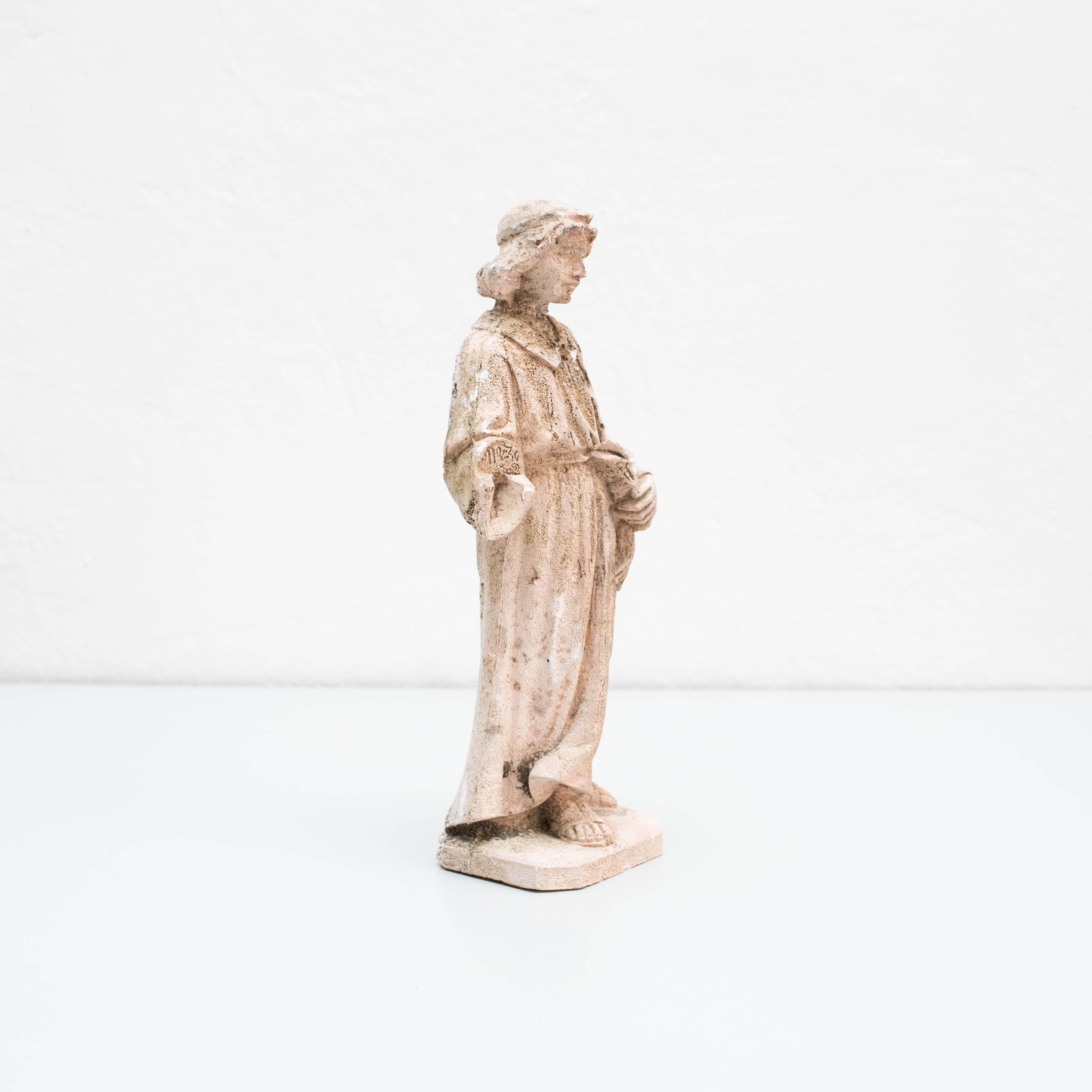 Plaster Traditional Figure, circa 1930 For Sale 1