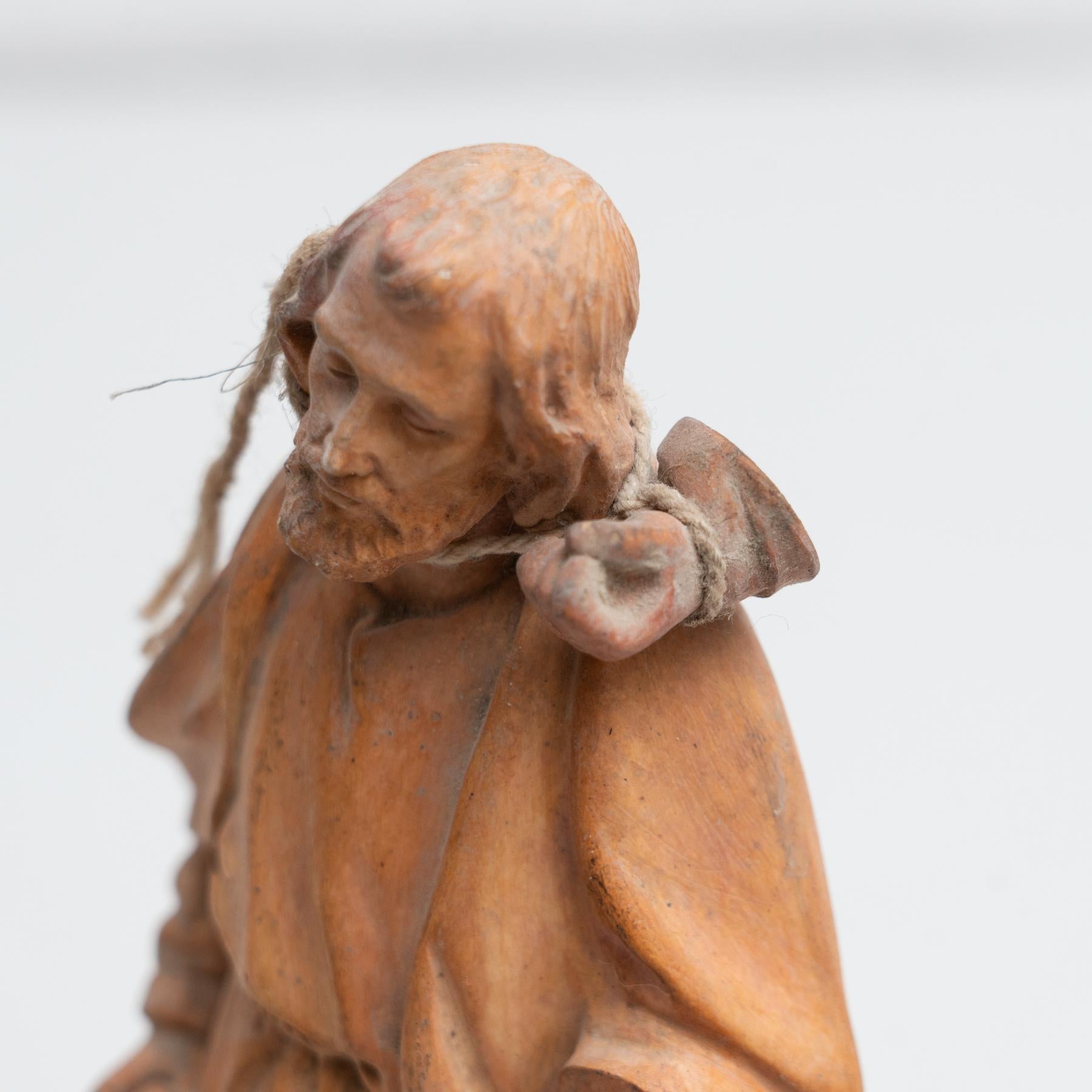 Plaster Traditional Figure of a Saint, circa 1950 For Sale 7
