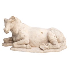 Plaster Traditional Horse Figure, circa 1950