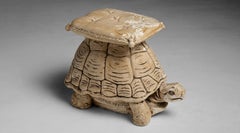 Plaster Turtle Garden Stool, Mexico 1950