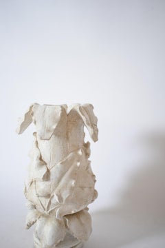 Plaster vase with floral pattern, 1920s