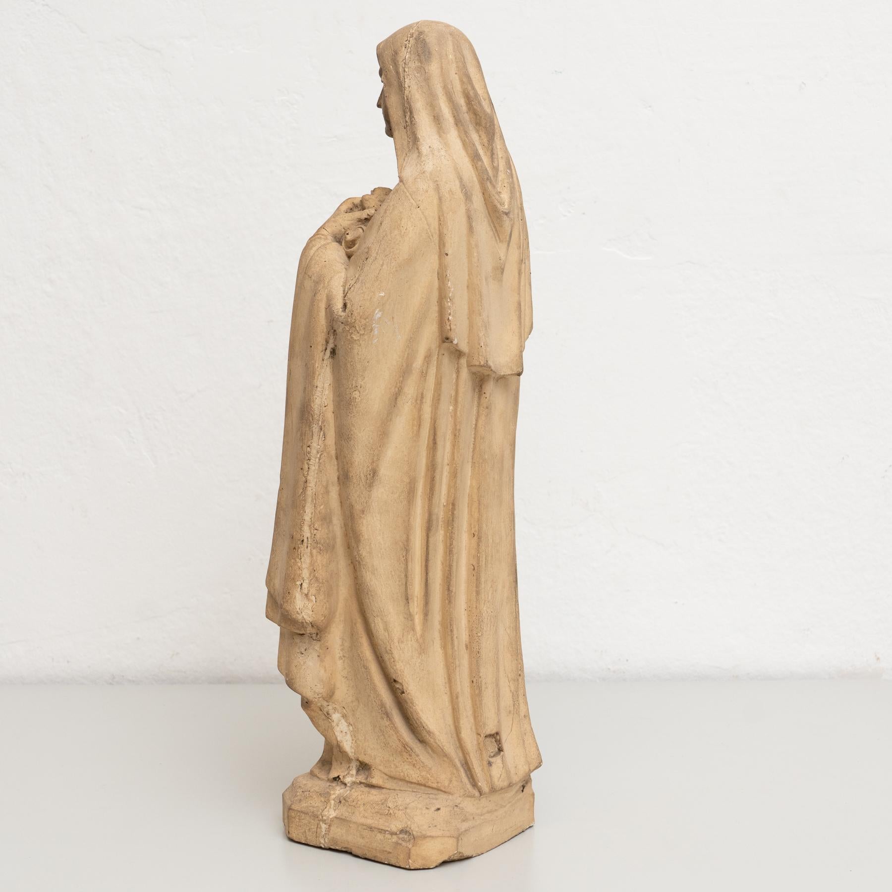Plaster Virgin Traditional Figure, circa 1930 6