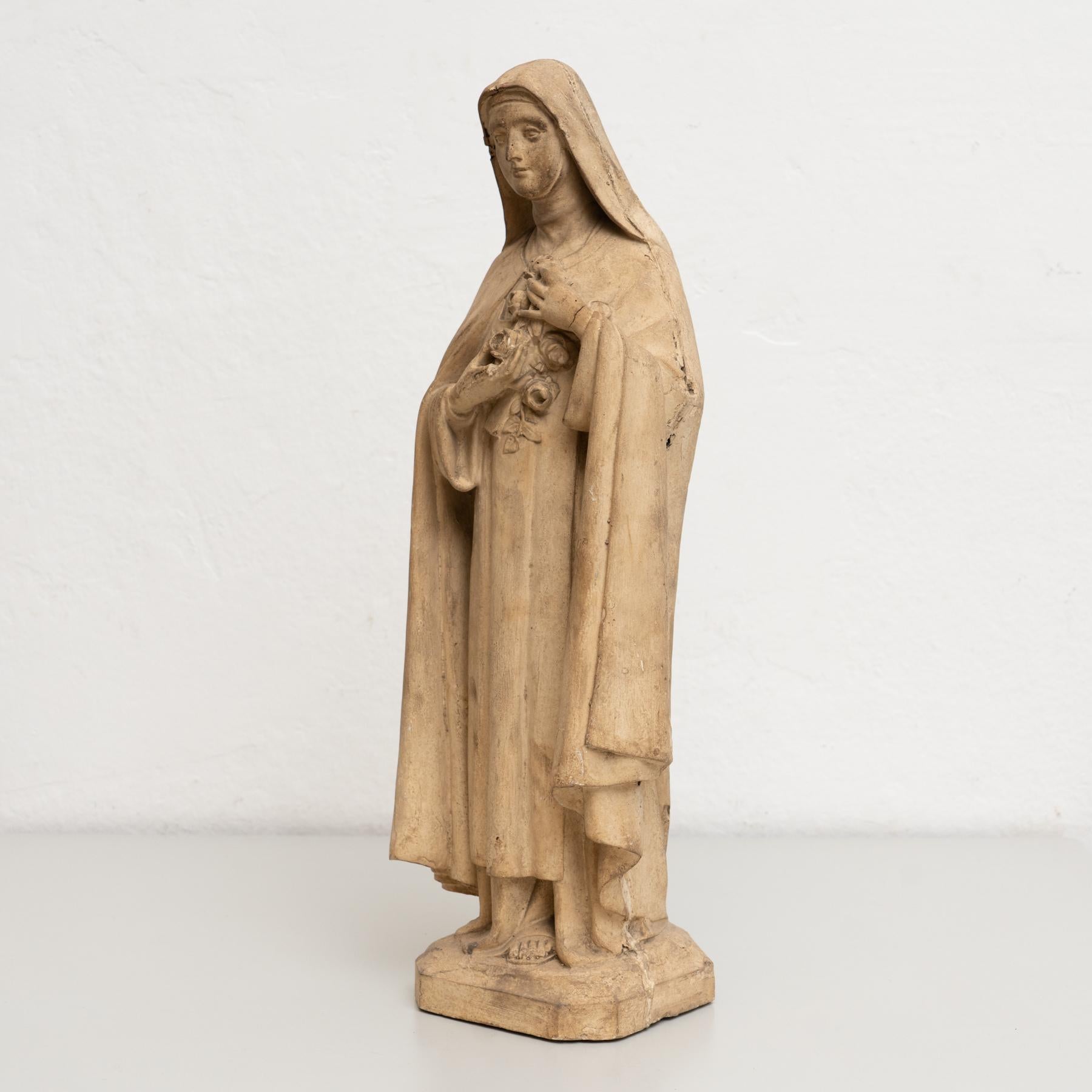 Plaster Virgin Traditional Figure, circa 1930 8