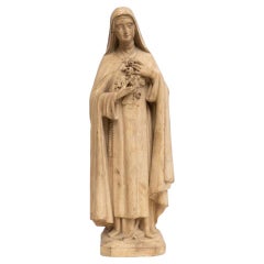 Figura tradizionale della Vergine in gesso, 1930 circa