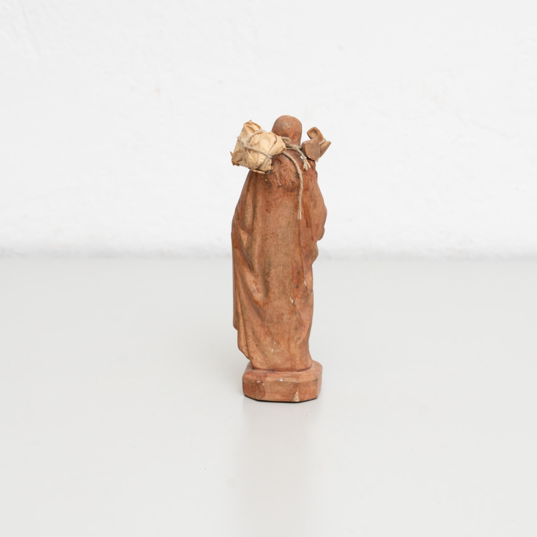 Plaster Virgin Traditional Figure, circa 1950 For Sale 4