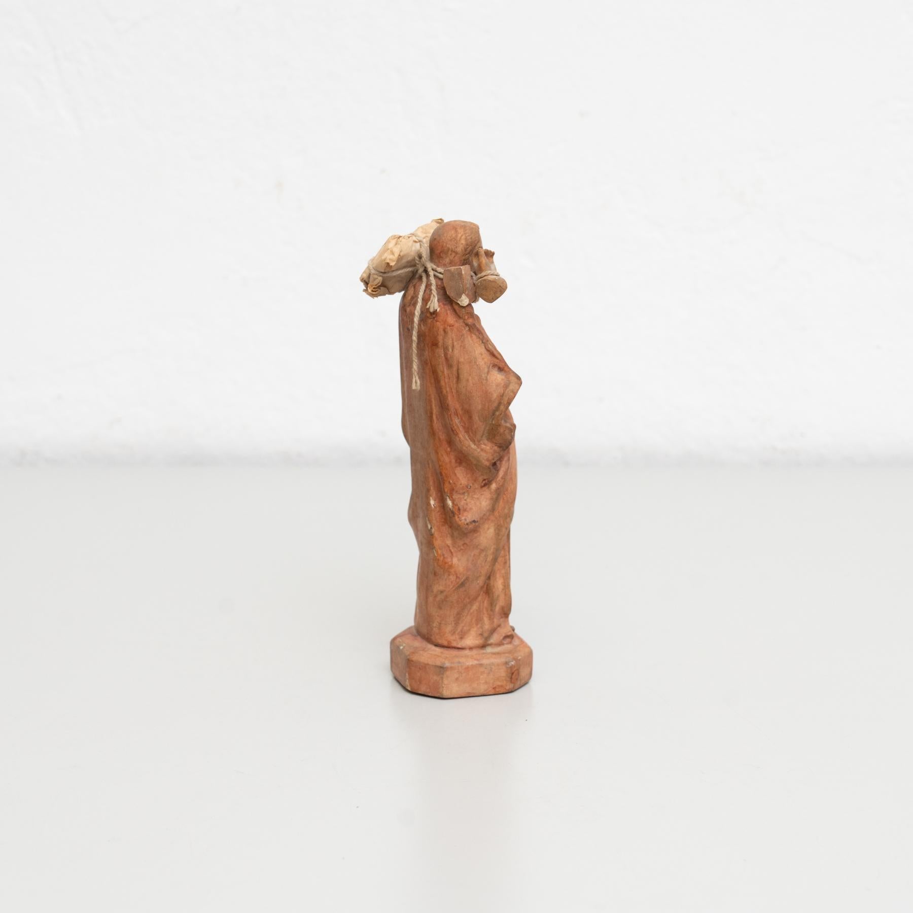 Plaster Virgin Traditional Figure, circa 1950 For Sale 5