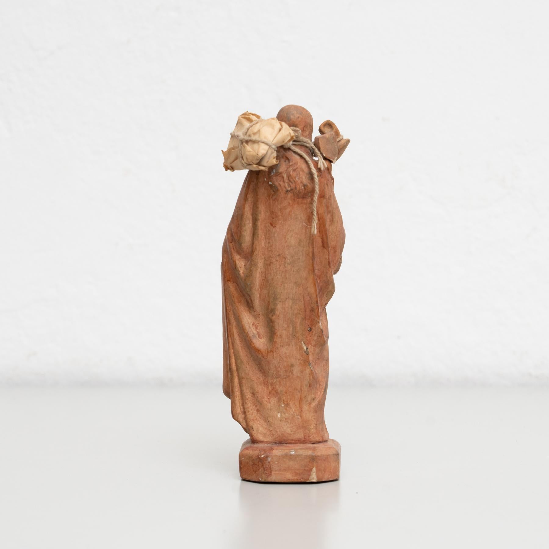 Plaster Virgin Traditional Figure, circa 1950 For Sale 6