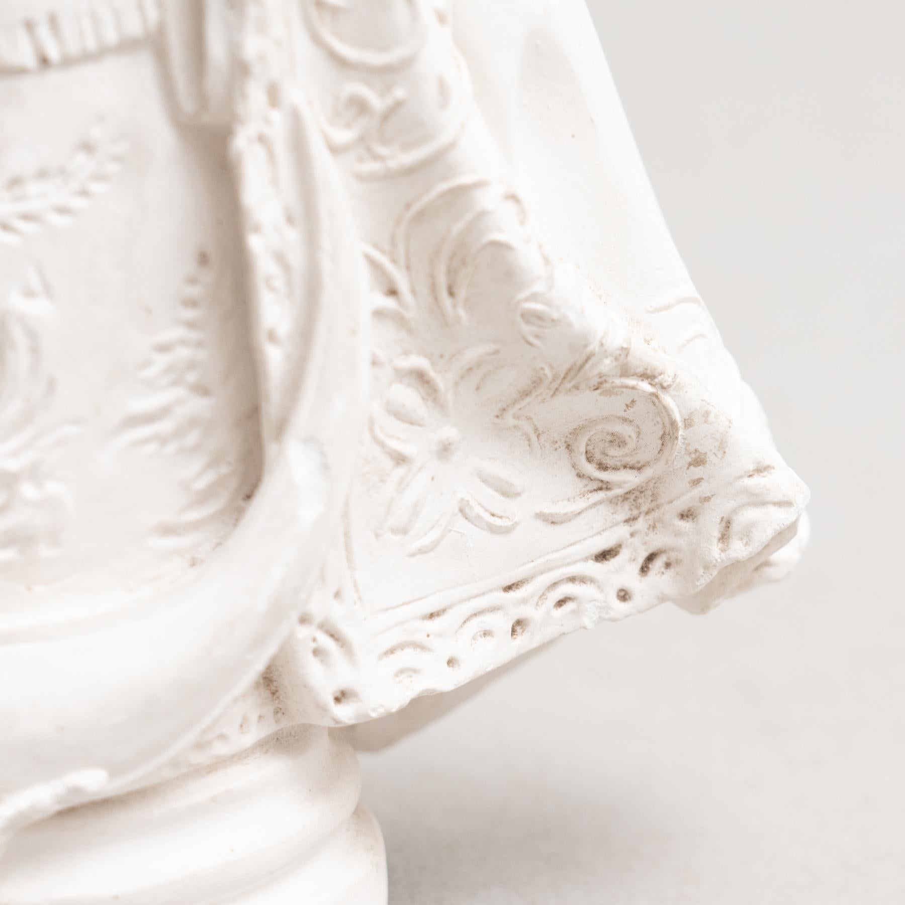 Mid-20th Century Plaster Virgin Traditional Figure, circa 1950 For Sale