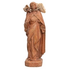 Jungfrau aus Gips Traditionelle Figur, um 1950