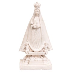 Plaster Virgin Traditional Figure, circa 1950