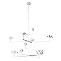 Plaster Vosges Chandelier by Bourgeois Boheme Atelier, Plaster Finish.