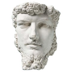 Plaster Wall Hanging Bust of Lucius Verus After the Antique