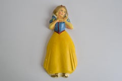 Plaster Wall Sculpture / Snow White, 1950's.