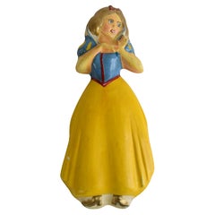 Plaster Wall Sculpture / Snow White, 1950's.