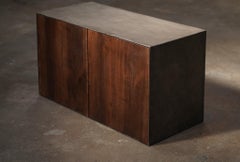 Belgian Two-Door Cabinet, Plaster and Wood, Modern 21st Century Design