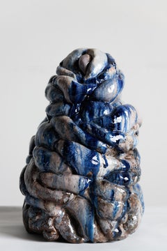 Plastic Blue Sculpture by Natasja Alers