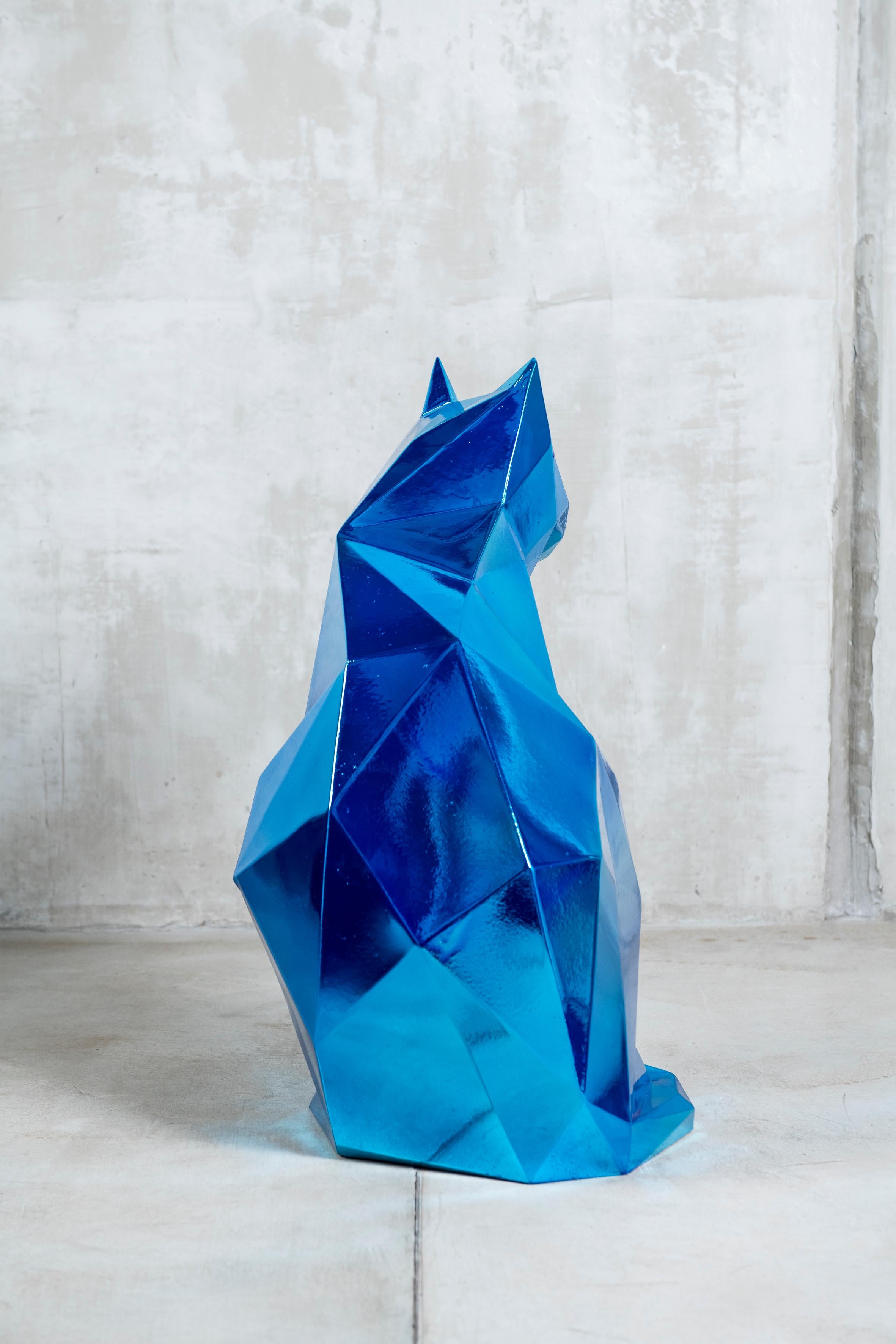 Modern Plastic Cat by Mariano Giraud, Argentinian Contemporary Artist