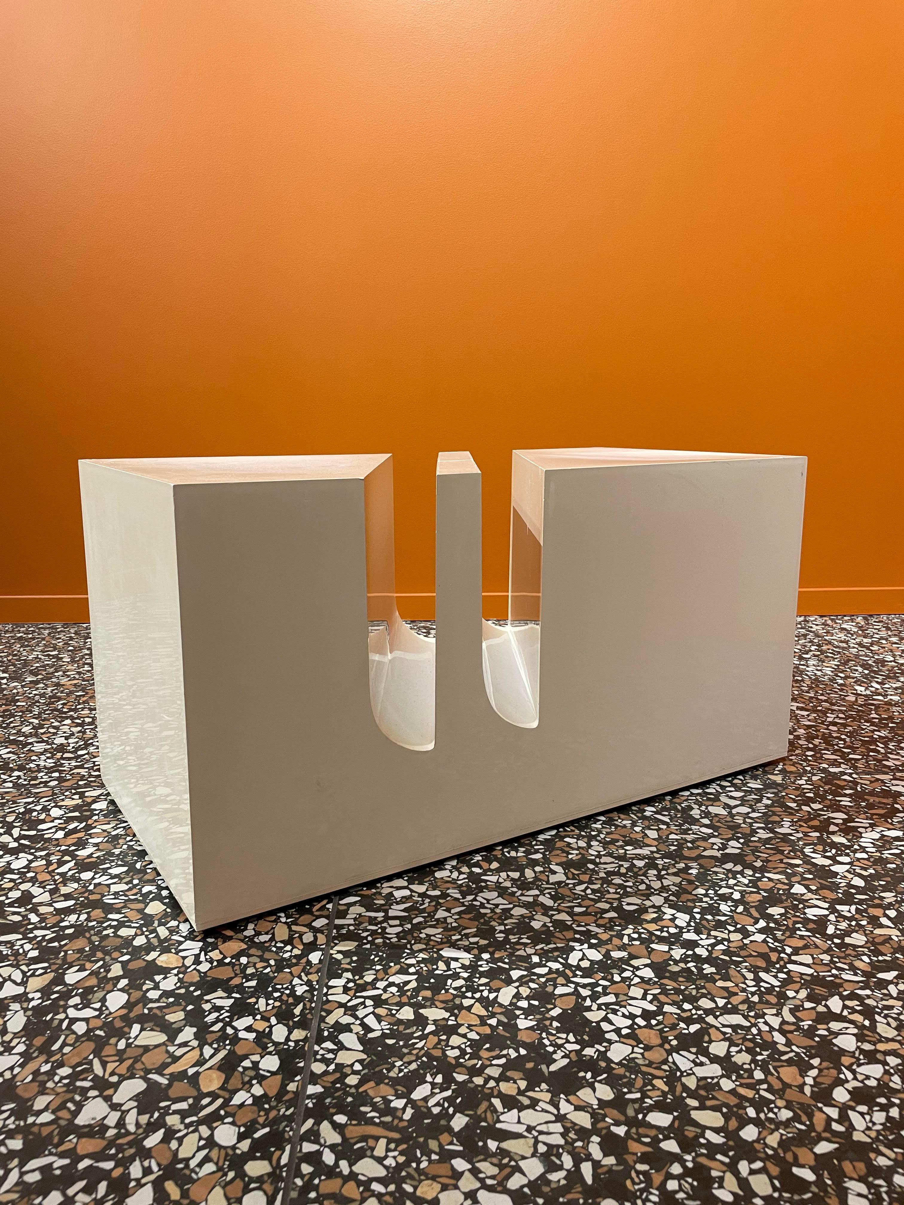Mid-Century Modern Plastic Coffee Table, Marco Zanuso, 1970