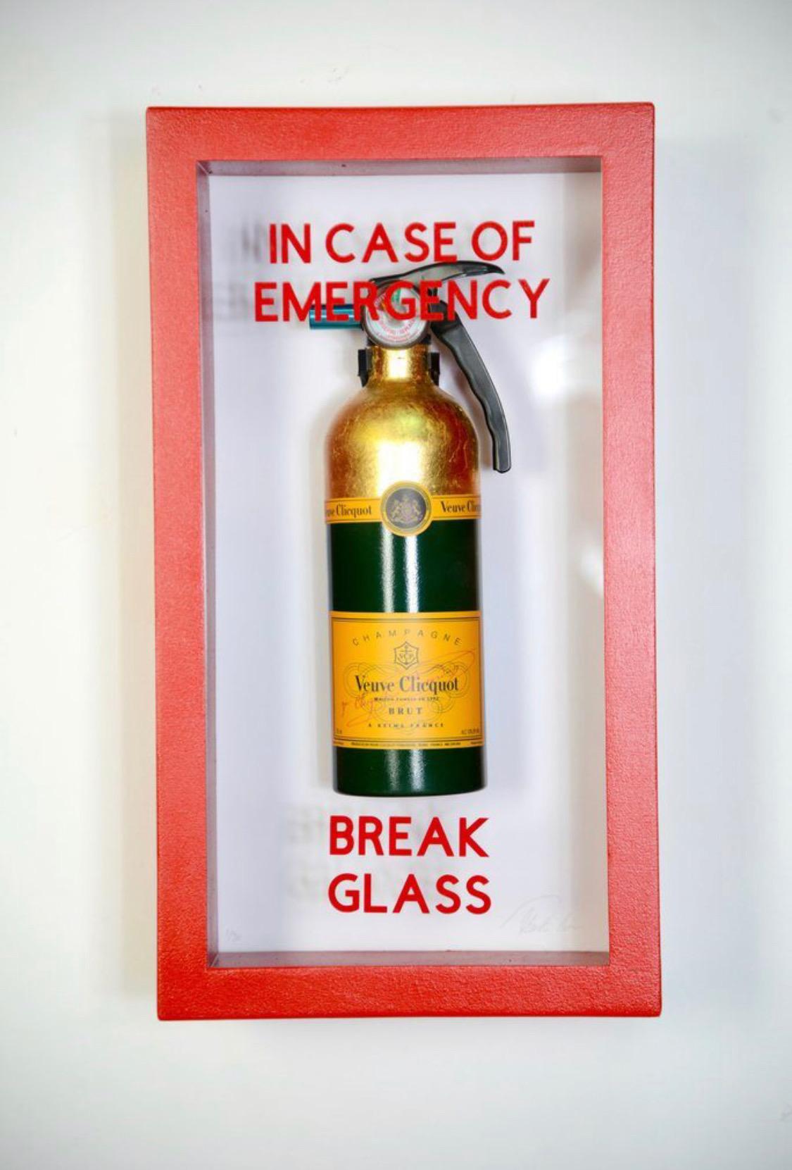 "In Case Of Emergency - Compact Vueve Fire Extinguisher" - Mixed Media Art by Plastic Jesus