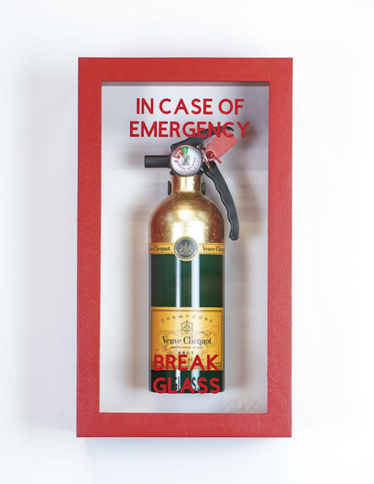 "In Case Of Emergency - Mini Vueve Fire Extinguisher" - Mixed Media Art by Plastic Jesus