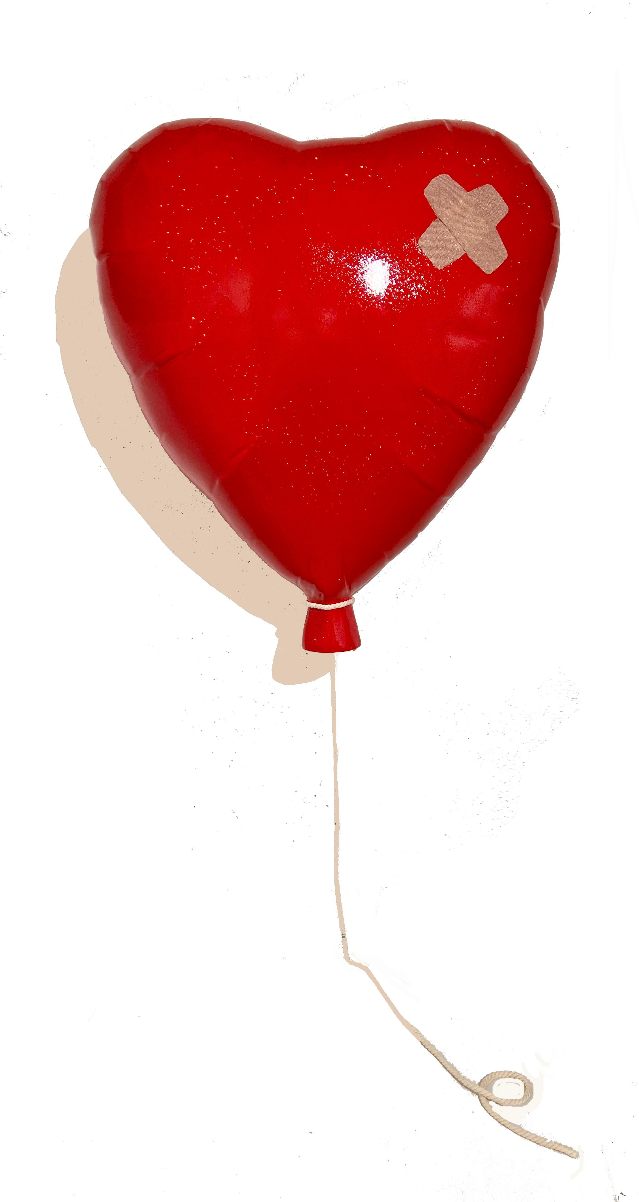 "Banksy Red Balloon" - Mixed Media Art by Plastic Jesus