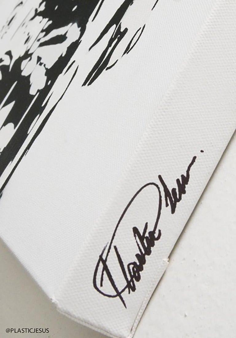 Plastic Jesus "Art Teacher" Acrylic Screen Print on Paper For Sale