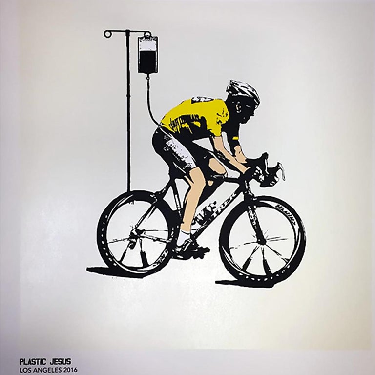 Plastic Jesus "No More Heroes" Acrylic Screen Print on Paper For