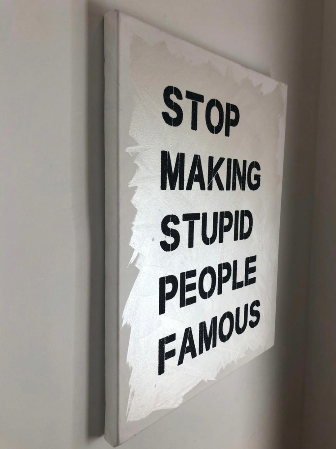 stop make stupid people famous