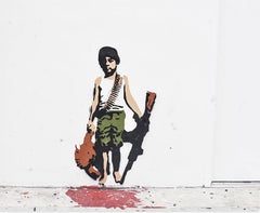 "War Child" - Stencil e acrilico su tela