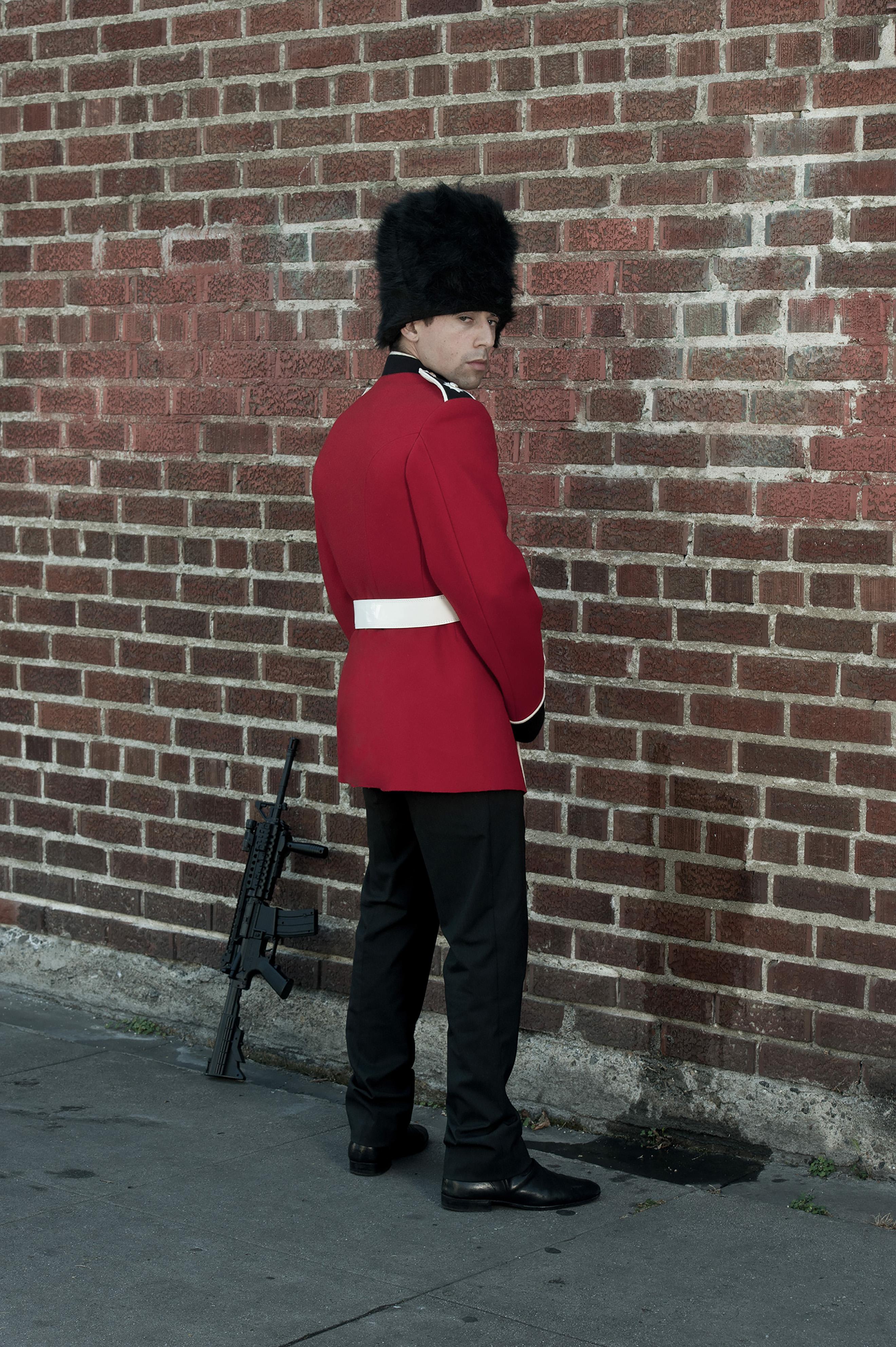 Plastic Jesus Figurative Photograph - "Queen’s Guard" - Limited Edition Fine Art Print