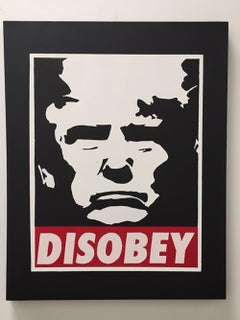 “Disobey” – Acrylic Screen Print on Paper and Canvas