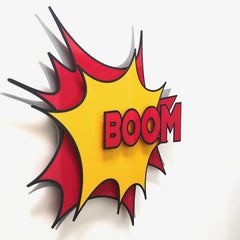 "Boom" Explosivo 3D - Escultura acrílica de 4 capas