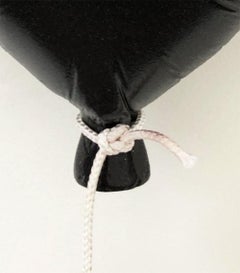 “Glitter Balloon Black” – Deep Acrylic Glittered Cast Wall Mount