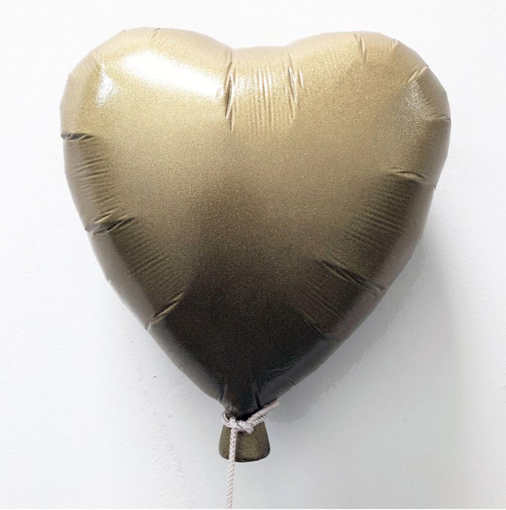Glitterballon Gold Tiefe Acryl Glitter-Glitter-Wandhalterung