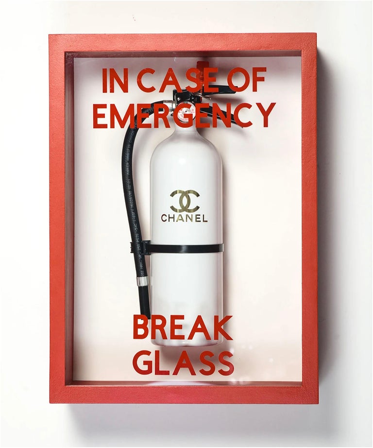 Plastic Jesus - "In Case of Emergency Break Glass" Chanel Luxury Brand  Edition FireExtinguisher For Sale at 1stDibs