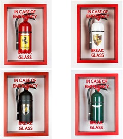 "In Case of Emergency Break Glass" Aston Martin Fire Extinguisher