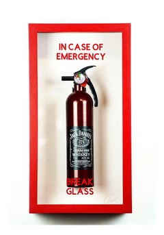 "In Case of Emergency Break Glass "Jack Daniels" Fire Extinguisher 