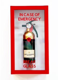 "In Case of Emergency Break Glass" Moet Chandon Compact Edition FireExtinguisher