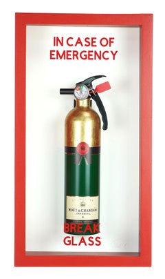 "In Case of Emergency Break Glass " Moet & Chandon Midi  Fire Extinguisher 