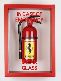 "In Case of Emergency Break Glass" Ferrari Fire Extinguisher 