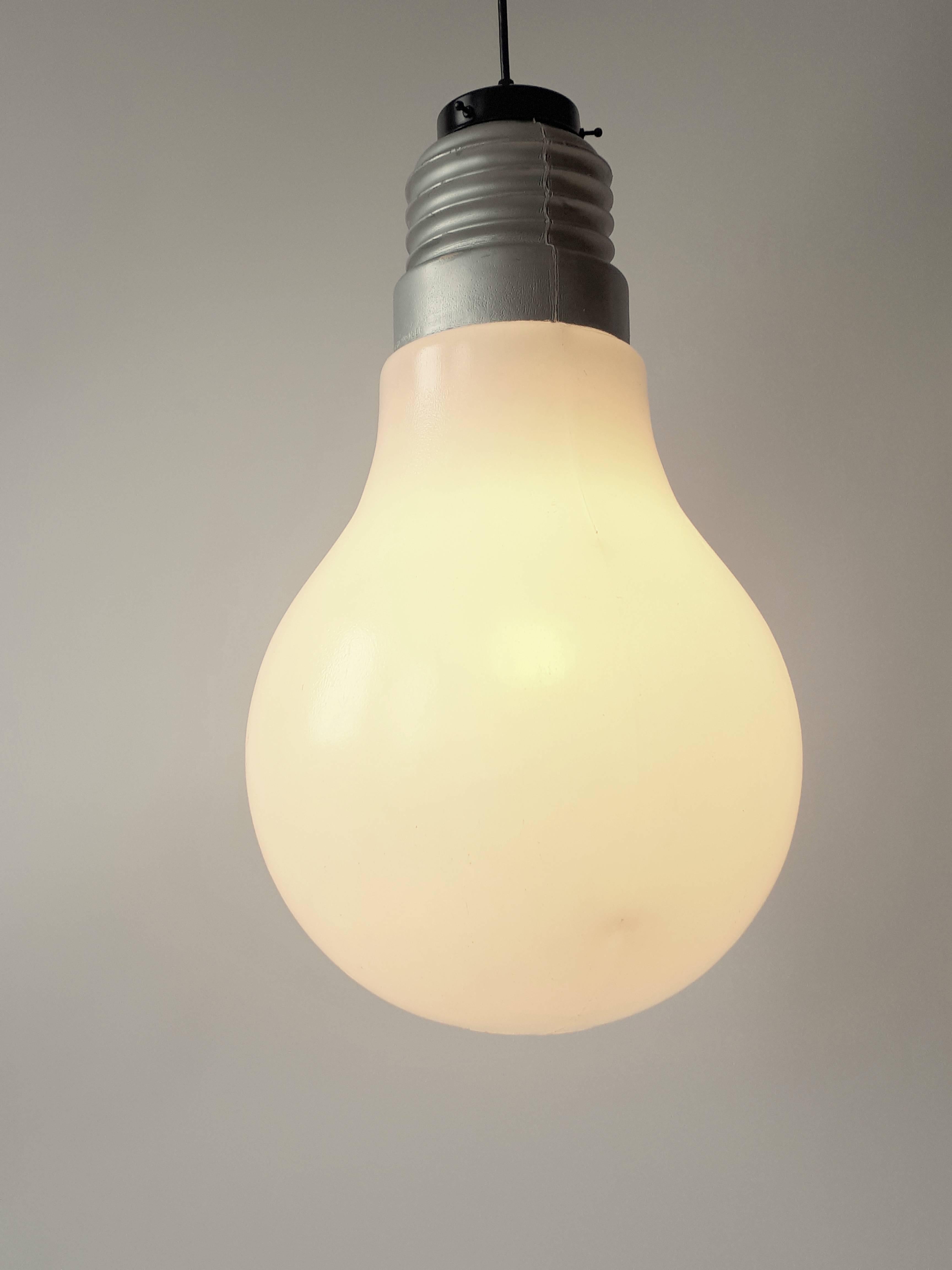 Plastic Light Bulb Pendant from Ingo Maurer, 1969, USA 4