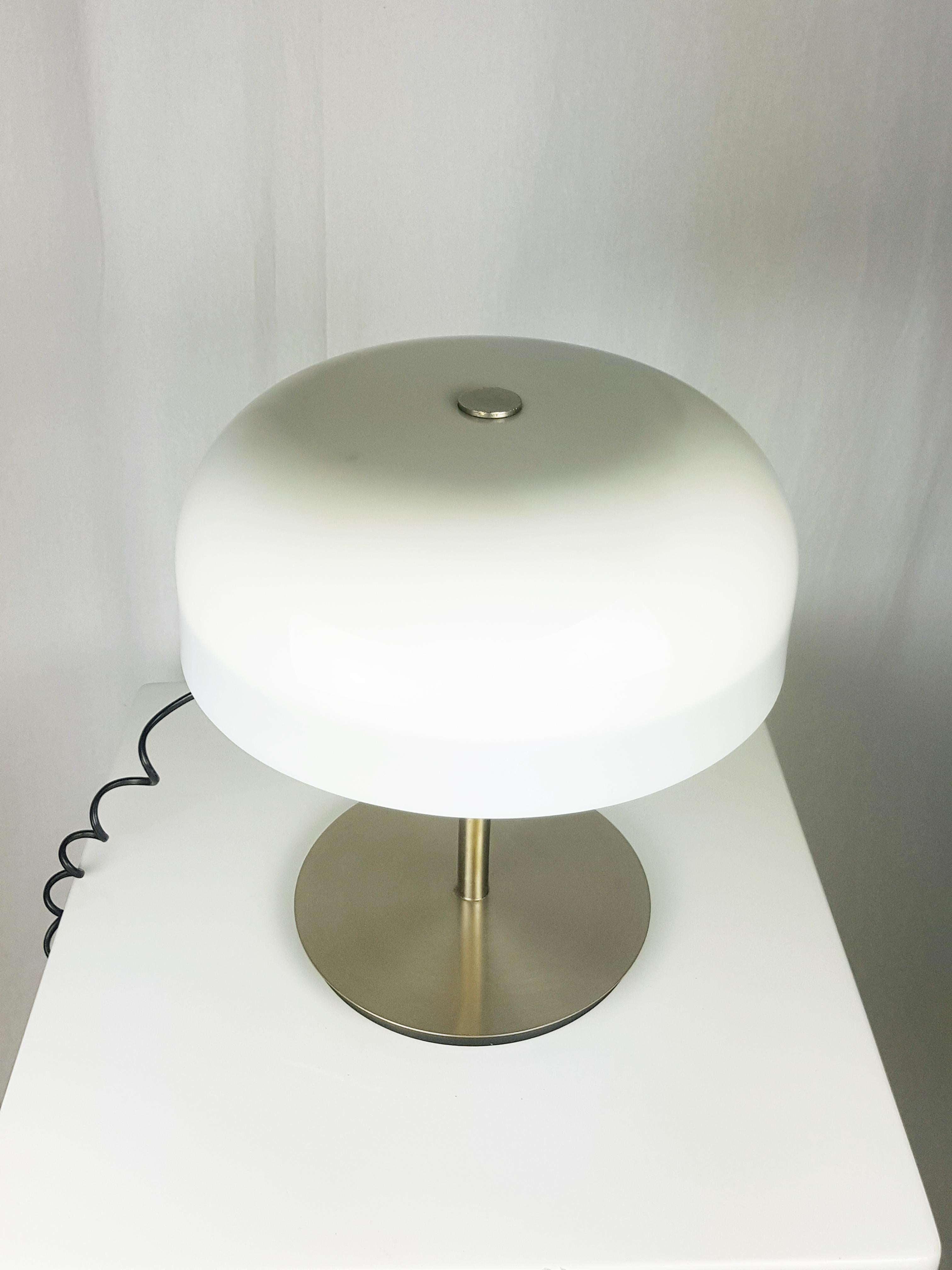 Plastic & Nickel Table Lamp Professional by G. Scolari for Valenti, 1970 For Sale 3