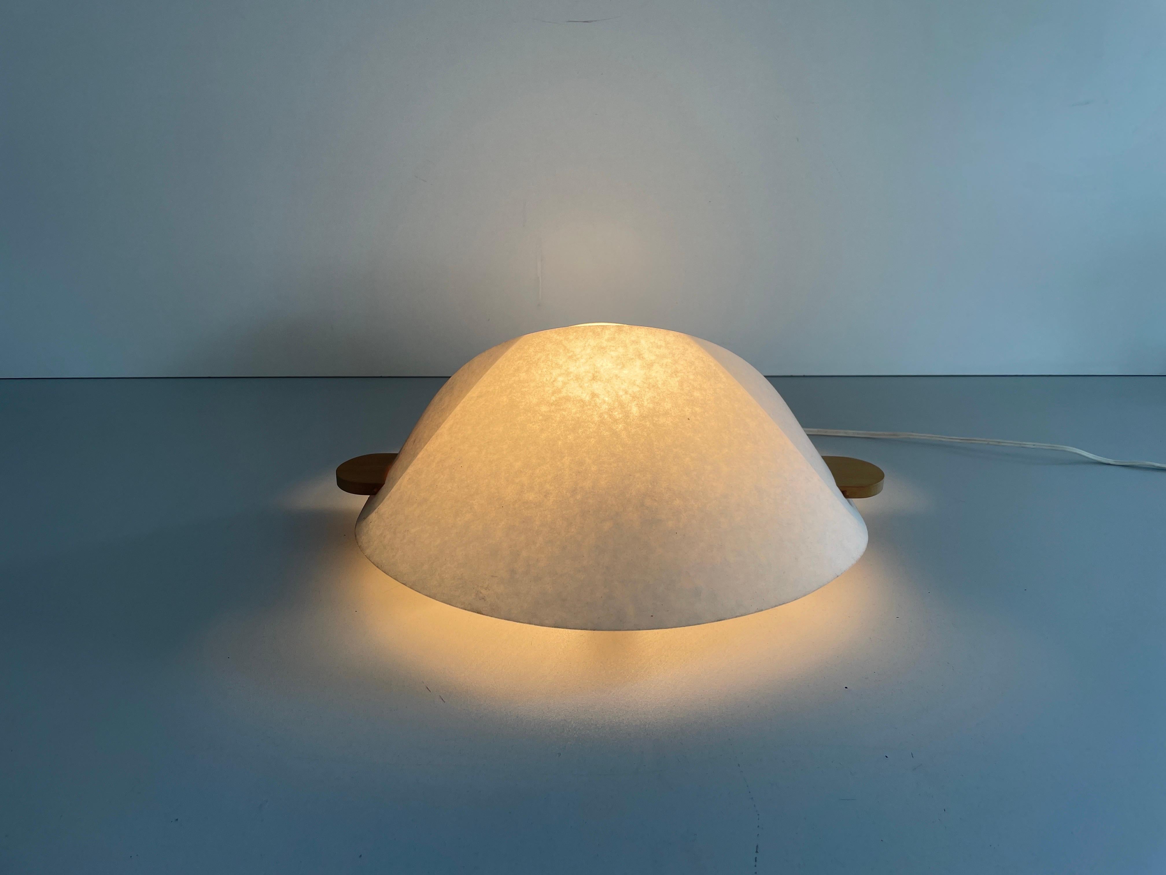 Plastic Paper and Wood Sconce or Ceiling Lamp by Domus, 1980s, Italy For Sale 4